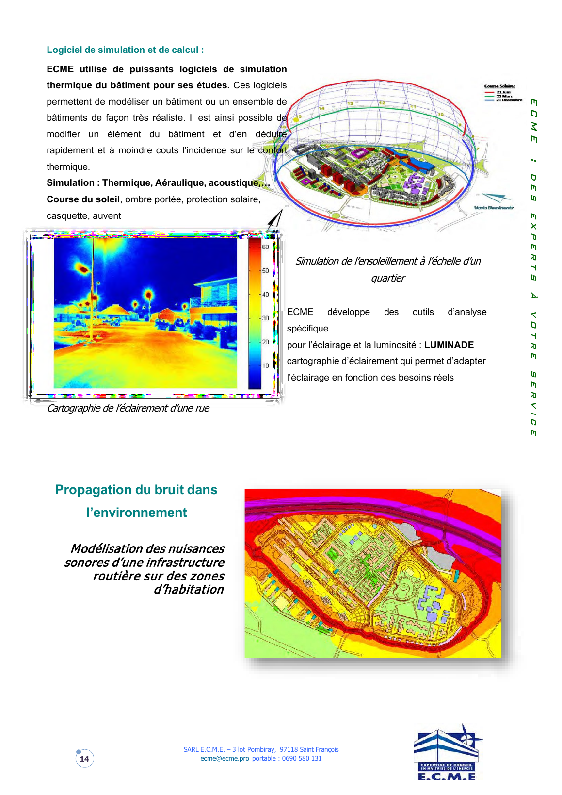 Simulation thermique, éclairage et modélisation environnementale ECME